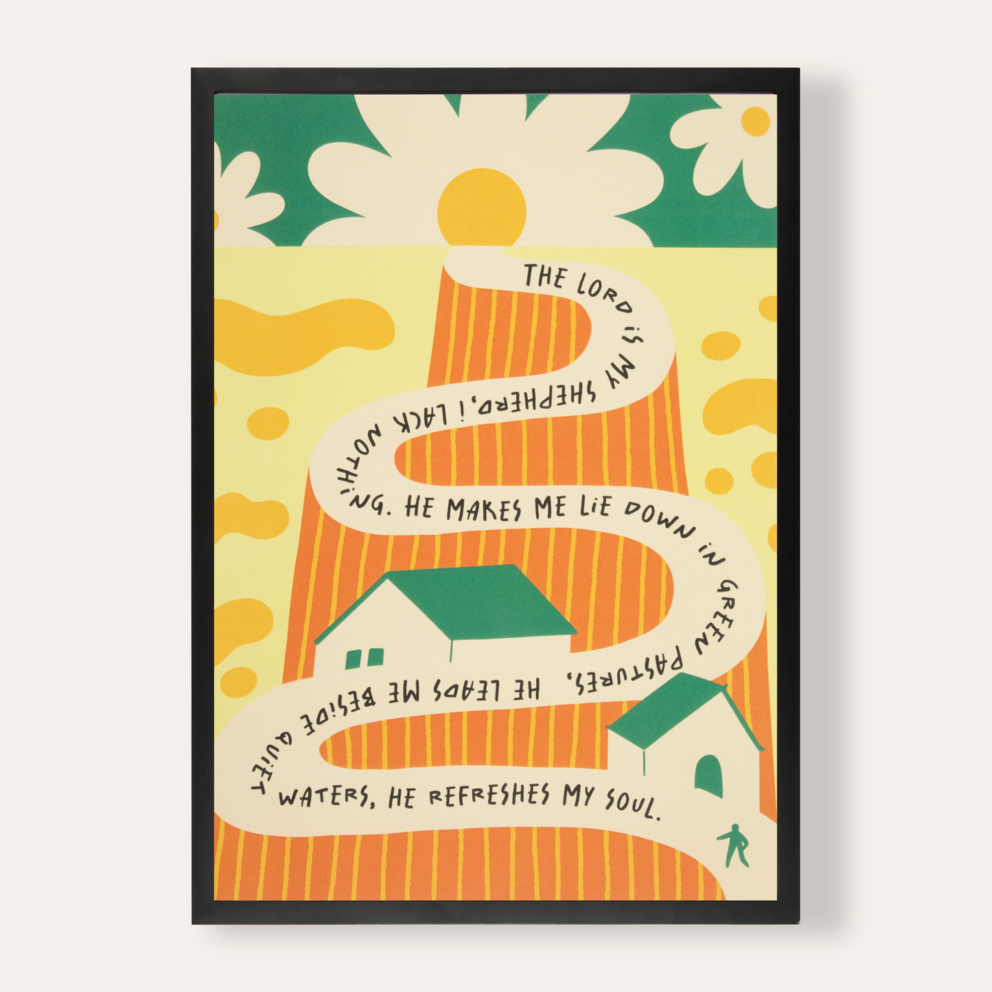 Psalm 23 Graphic Wall Print