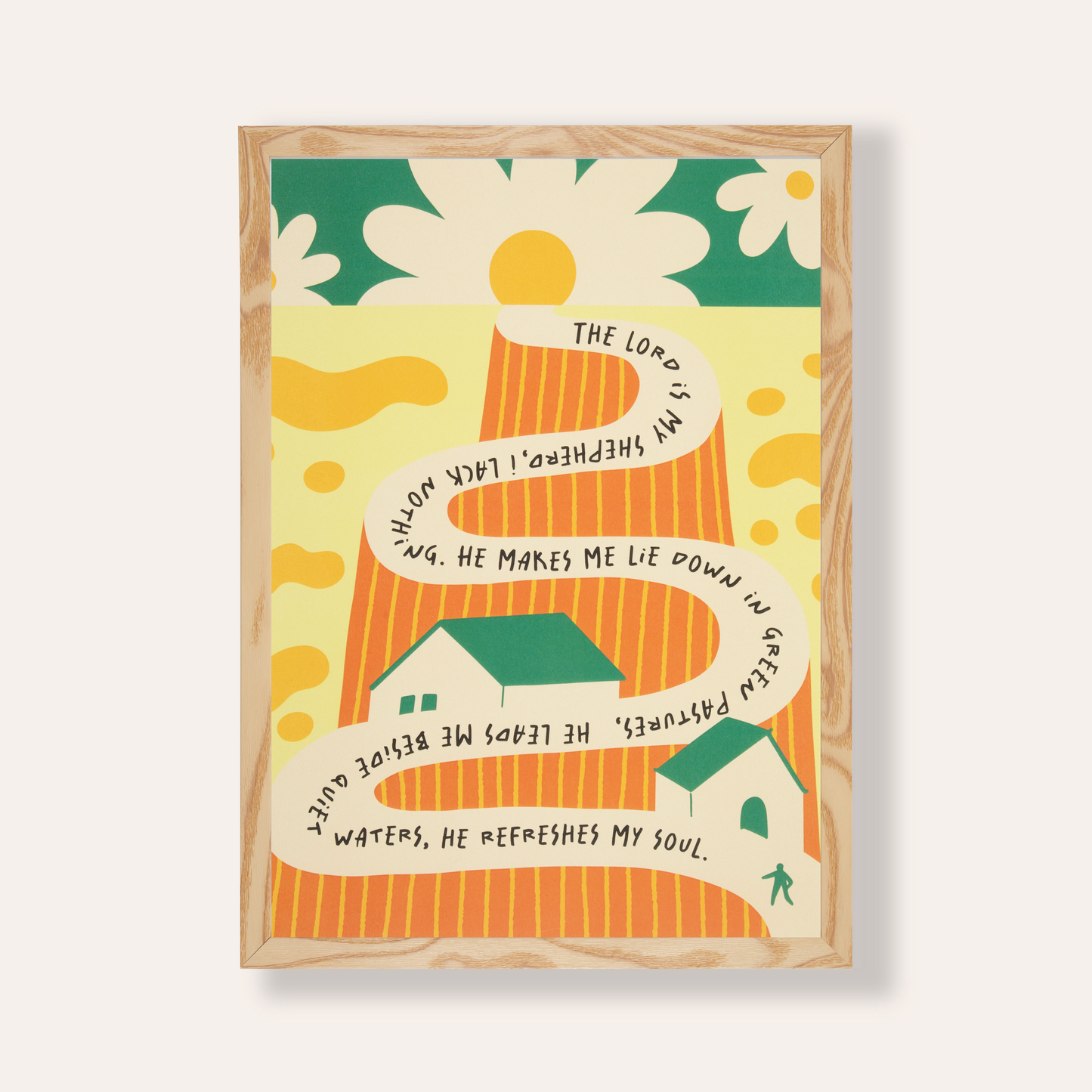 Psalm 23 Graphic Wall Print