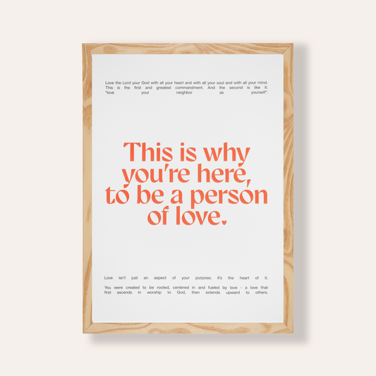 Love the Lord Framed Print