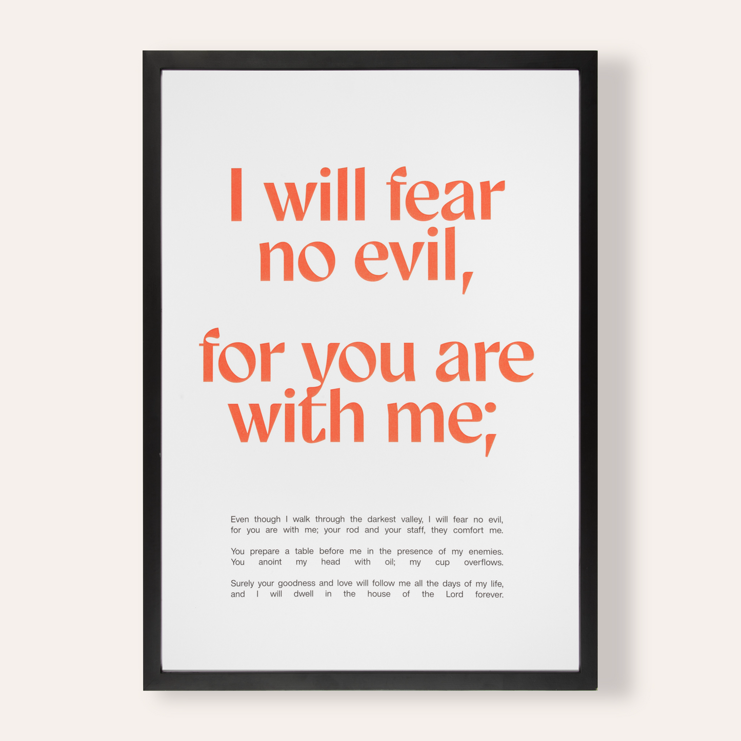 Psalm 23 Wall Print