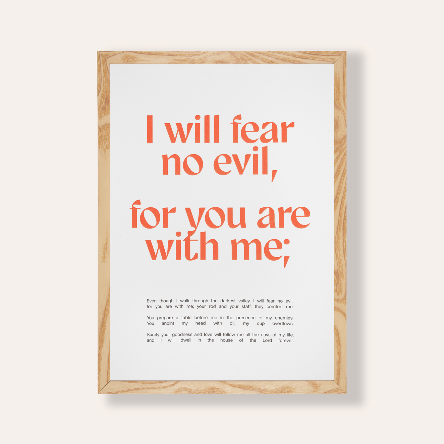 Psalm 23 Wall Print