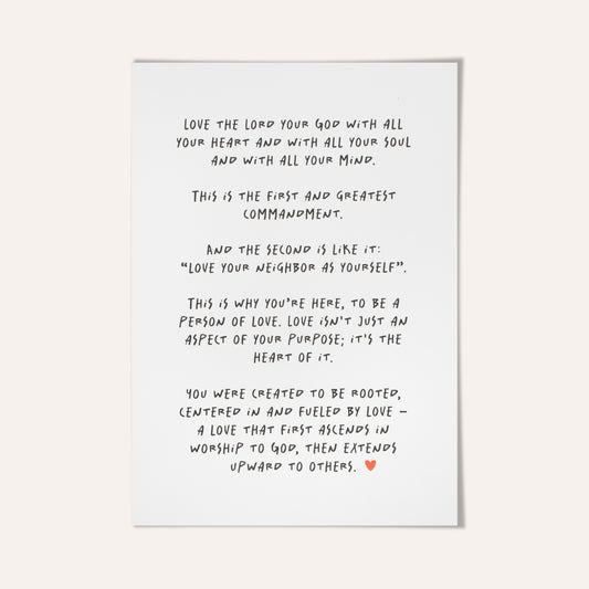 Love the Lord Graphic Wall Print