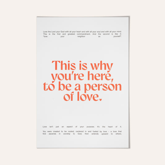 Love the Lord Wall Print